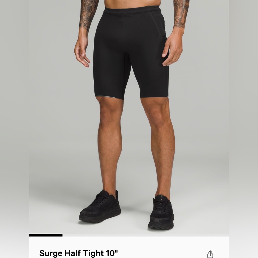 NWOT SZ XL 10” LuluLemon Surge Half Tight
